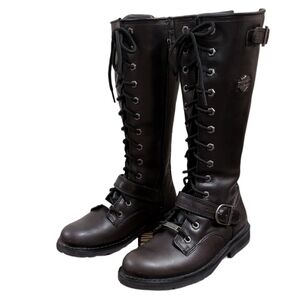 Harley-Davidson tall leather boots